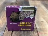 5 ROUND BOX OF GOLDEN BEAR 410 GAUGE 2 3/4IN #4 BUCKSHOT