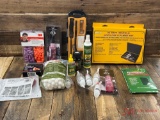 GROUP OF GUN CLEANING KITS, SUPPLIES AND OTHER ITEMS