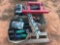 CONTENTS OF PALLET DRILLS, SHARPENER, WELDER, LEVELS