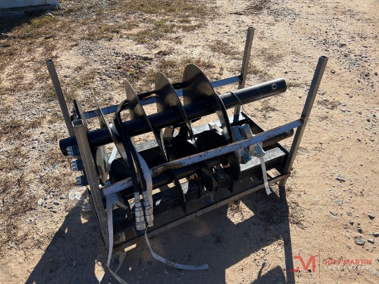 NEW JCT AUGER SKID STEER ATTACHMENT WITH (2) BITS
