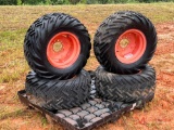 (4) NEW UNUSED UNIVERSAL WHEELS AND TIRES, TIRE SIZE 31x15 50-15