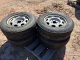 (4) 245/70R17 TOYO OPEN COUNTRY TIRES WITH F-150 WHEELS