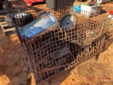 METAL CRATE OF VARIOUS PARTS AND TOOLS