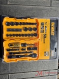 NEW DEWALT 50PC SOCKET SET WITH CASE