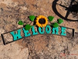 WELCOME FLOWER SIGN