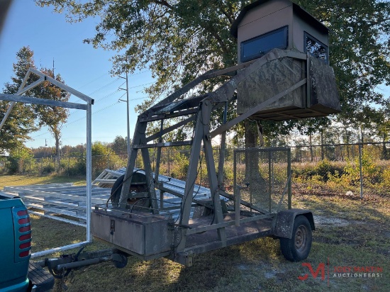 TOWABLE ELECTRIC OVER HYDRAULIC DEER BLIND