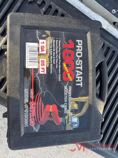 NEW PRO-START 1000 HEAVY DUTY BOOSTER CABLES