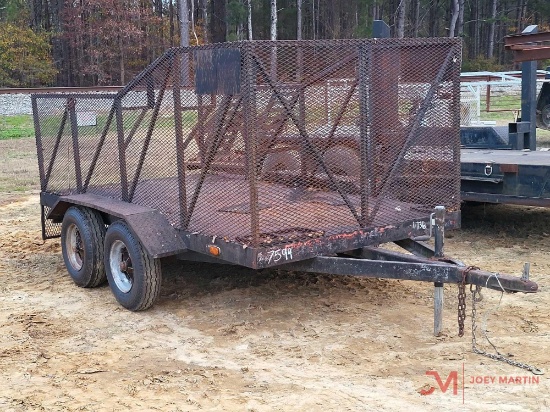 12' TRAILER WITH 3' EXPANDED METAL SIDES