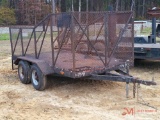 12' TRAILER WITH 3' EXPANDED METAL SIDES