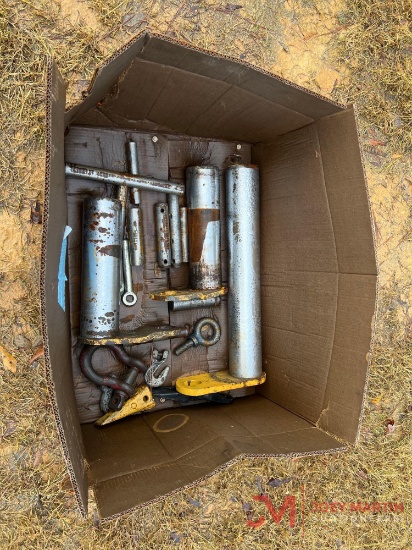 BOX OF EQUIPMENT PARTS