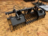 NEW SKID STEER ROCK AND BRUSH GRAPPLE, 84