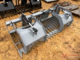 NEW SKID STEER ROCK AND BRUSH GRAPPLE, 80