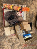 CONTENTS OF PALLET AIR HOSE, EDGE PROTECTORS, FILTERS, WHEEL CHALK