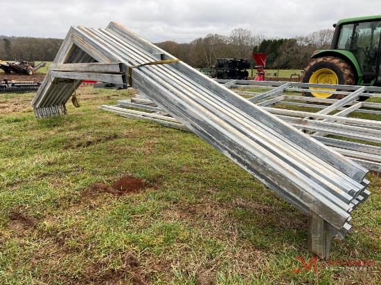 (1) 23' W X 26' L X 8'6" H GALVANIZED METAL BUILDING FRAME