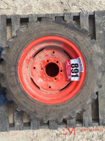 (2) 7-16 TRACTOR TIRES, WHEEL MOUNTED