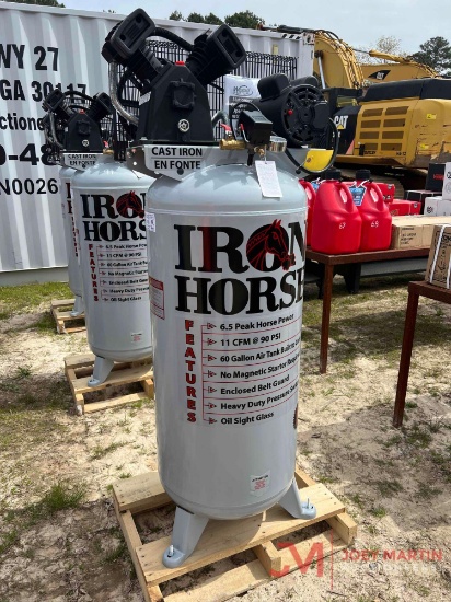 (1) IRON HORSE 60 GAL ELECTRIC AIR COMPRESSOR