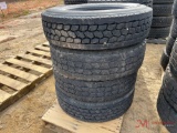 (4) 255/70R 22.5 TIRES