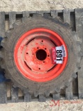 (2) 7-16 TRACTOR TIRES, WHEEL MOUNTED