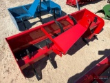 UNUSED 6' BOX BLADE W/ ADJUSTABLE RIPPERS, 3PH, (RED)