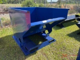 NEW UNUSED SELF DUMPING HOPPER WITH FORK POCKETS (BLUE)