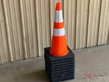 10 ORANGE SAFETY CONES