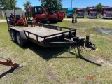 14' TANDEM AXLE EQUIPMENT TRAILER