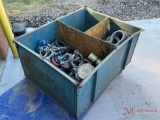 ROLLING CART CONTENTS, NUMEROUS VARIOUS SHACKLES