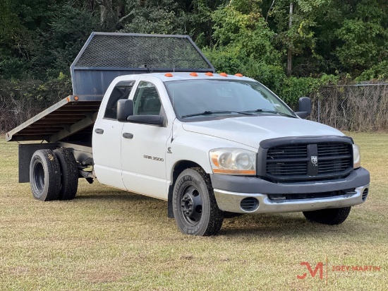 2006 Dodge Ram 3500 Flat Bed Pickup Truck 