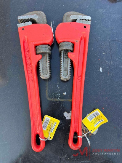 (2) 14" PIPE WRENCHES