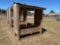 5' X 2' WOODEN FEEDER WITH METAL ROOF
