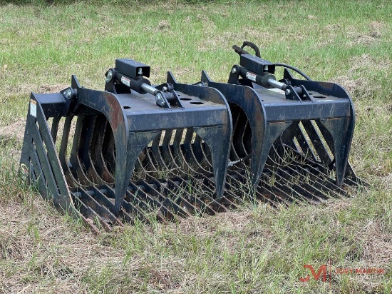 QUICK ATTACH 72" ROCK GRAPPLE SKID STEER ATTACHMENT