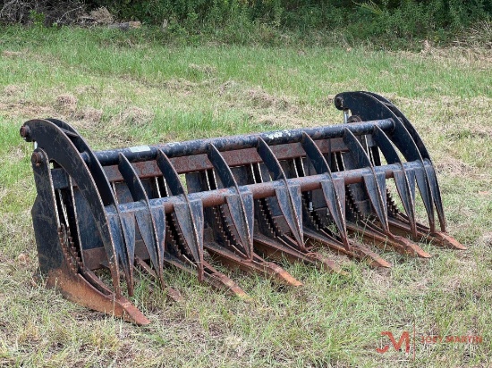 84" HYDRAULIC ROOT GRAPPLE SKID STEER ATTACHMENT