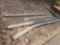(4) METAL POLES AND METAL BOX