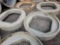 (2) CONCRETE LIDS WITH SQUARE OPENINGS