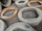 (2) CONCRETE LIDS WITH SQUARE OPENINGS