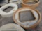 (2) CONCRETE LIDS WITH SQUARE OPENINGS