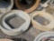 (2) CONCRETE LIDS WITH SQUARE OPENINGS