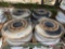 (4) STEEL TRUCK WHEELS
