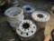 (3) ALUMINUM TRUCK WHEELS & (2) STEEL WHEELS