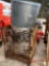 METAL CRATE OF METAL PIPE FITTINGS