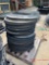 PALLET OF RUBBER SAFETY BARREL BASES