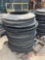 PALLET OF RUBBER SAFETY BARREL BASES
