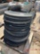 PALLET OF RUBBER SAFETY BARREL BASES