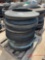 PALLET OF RUBBER SAFETY BARREL BASES