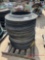 PALLET OF RUBBER SAFETY BARREL BASES