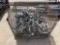 METAL CRATE OF CHAIN LINK FENCE HARDWARE