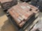 PALLET OF RED BRICK PAVERS