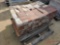 PALLET OF RED BRICK PAVERS