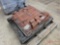 PALLET OF RED BRICK PAVERS