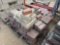 PALLET OF RED BRICK PAVERS AND CONCRETE BLOCKS